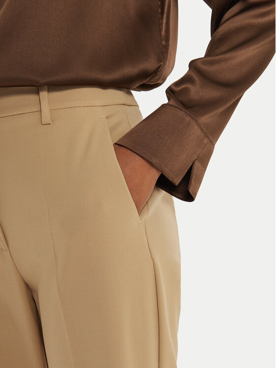 Weekend Max Mara Weekend Max Mara Pantaloni di tessuto Estasi 2425136032 Beige Straight Fit