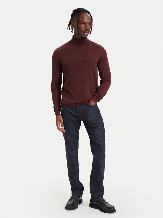 KARL LAGERFELD KARL LAGERFELD Golf 655058 564399 Bordowy Regular Fit