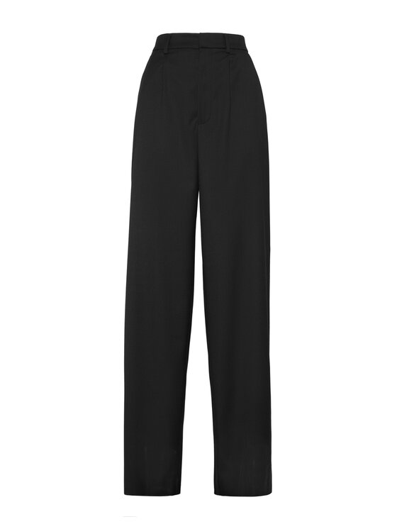 PHILIPP PLEIN PHILIPP PLEIN Spodnie materiałowe 26479 Czarny Flare Fit