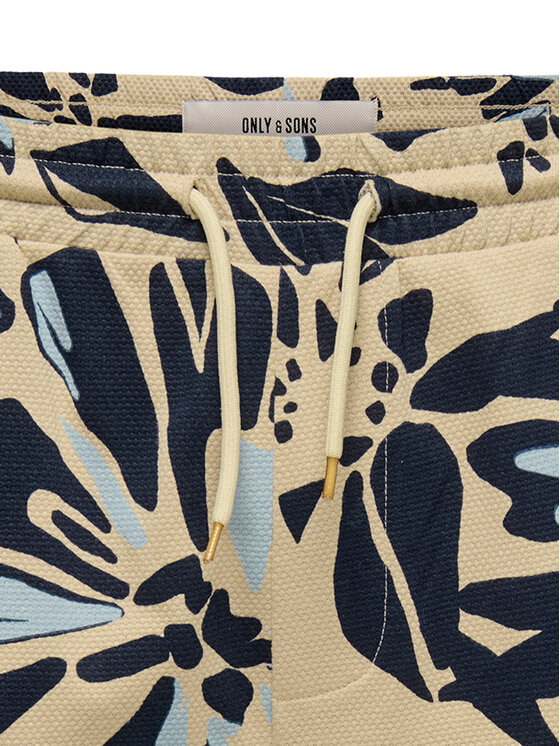 Only & Sons Only & Sons Шорти от плат Piero 22034086 Бежов Relaxed Fit