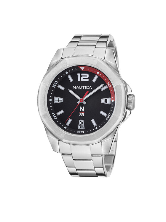 Nautica Hodinky NAPTBF104 Strieborná