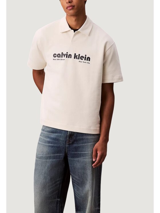 Calvin Klein Jeans Calvin Klein Jeans Polo SS PREMIUM TERRY REL Bianco Premium Fit