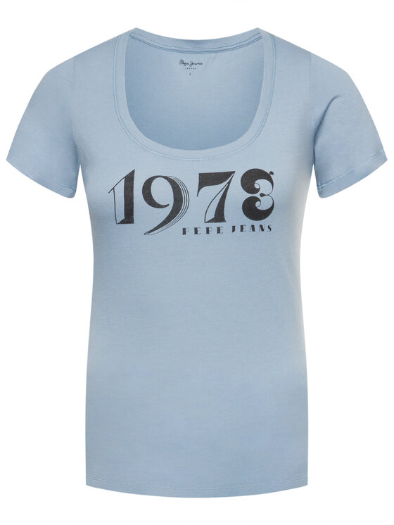 Pepe Jeans Pepe Jeans Тишърт Caieta PL504335 Син Regular Fit