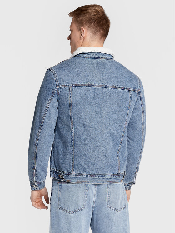 Redefined Rebel Redefined Rebel Farmer kabát Raven 215116 Kék Regular Fit