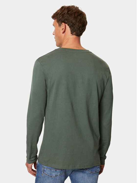 Marc O'Polo Marc O'Polo Pikkade varrukatega T-särk B21 2012 52210 Roheline Regular Fit
