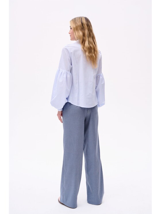 blue shadow blue shadow Spodnie damskie Luna 2 Niebieski Regular Fit