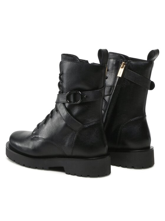 TWINSET TWINSET Kotníková obuv 232TCP050 Černá