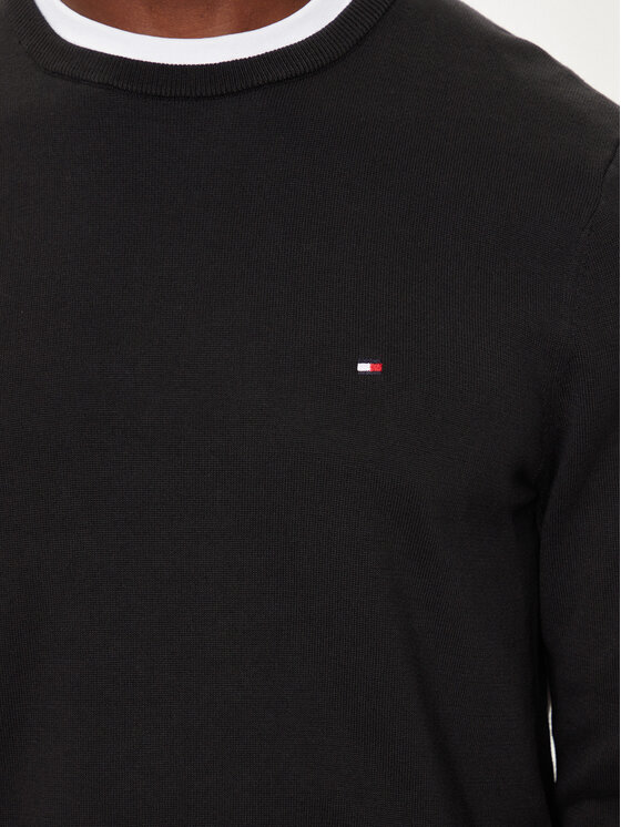 Tommy Hilfiger Tommy Hilfiger Svetr Essential MW0MW14748 Černá Regular Fit