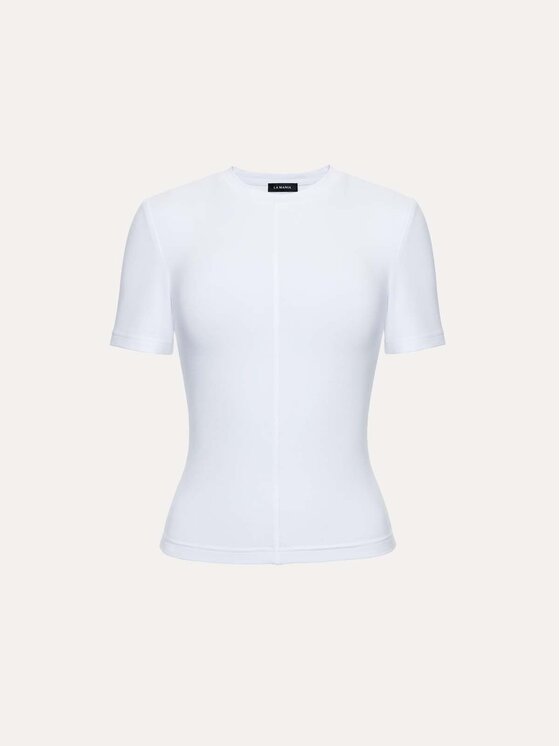 La Mania La Mania T-Shirt SWING Biały Basic Fit