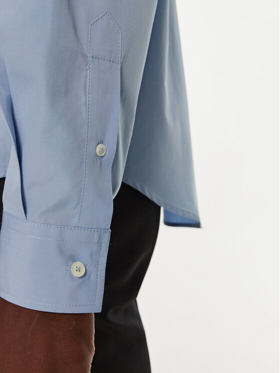 AMI Paris AMI Paris Marškiniai USH104CO0063 Mėlyna Regular Fit