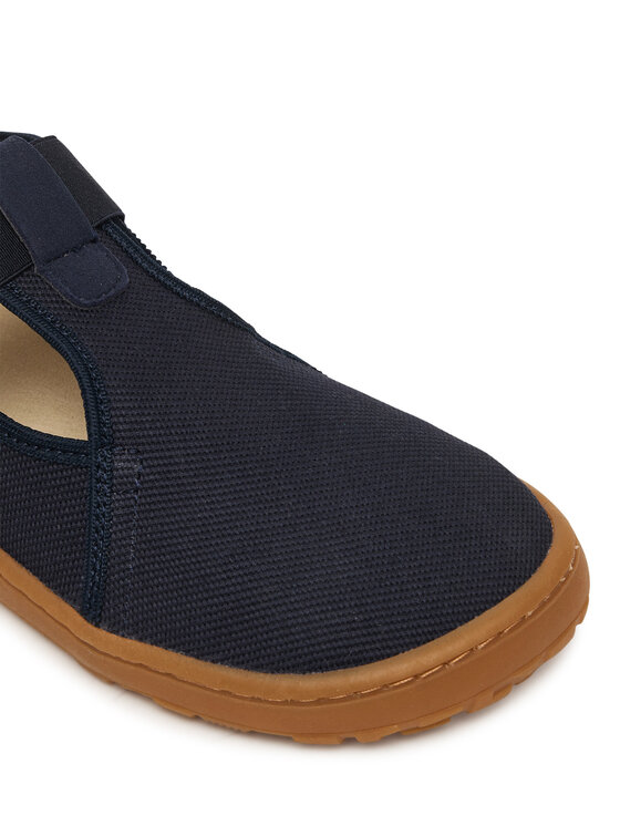 Froddo Froddo Kapcie Barefoot Canvas T-Bar G1700439 D Granatowy