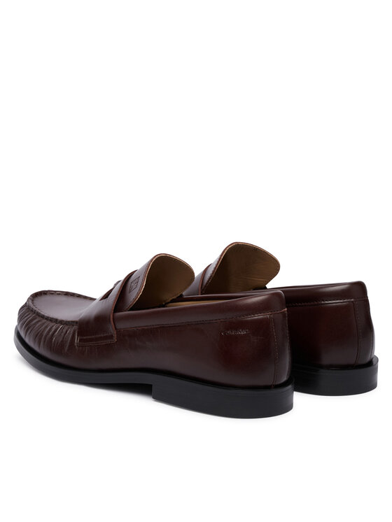 Calvin Klein Calvin Klein Lordsi Ess Rubber Loafer Wr Pol Lth HM0HM02171 Tumši brūna