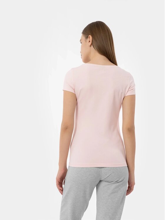 4F 4F T-shirt 4FMM00TTSHF731-56S Rosa Regular Fit