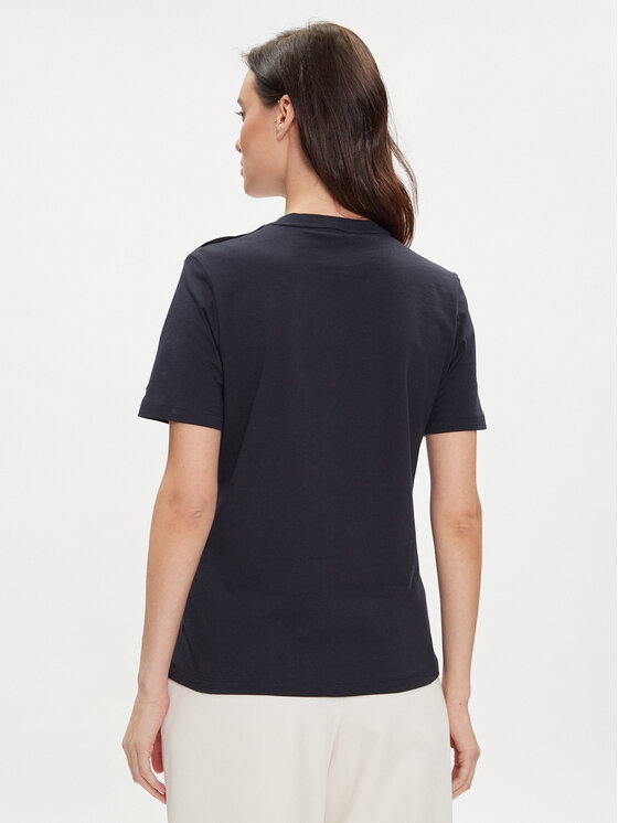 Tommy Hilfiger Tommy Hilfiger Marškinėliai Gold Button WW0WW41211 Tamsiai mėlyna Regular Fit