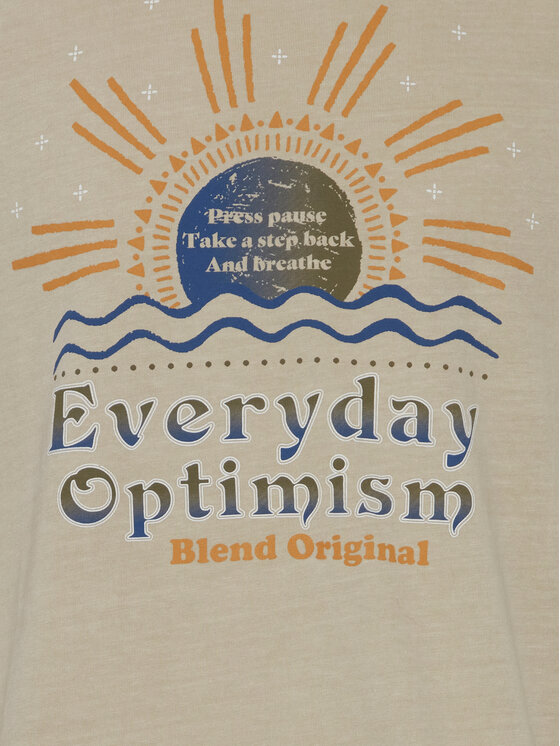 Blend Blend T-shirt 20715030 Beige Regular Fit