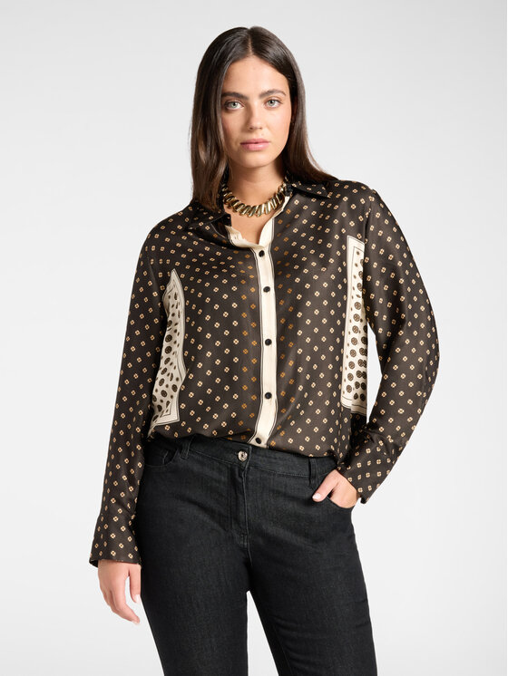 Elena Mirò Elena Mirò Koszula 5034P300403N001 Czarny Regular Fit
