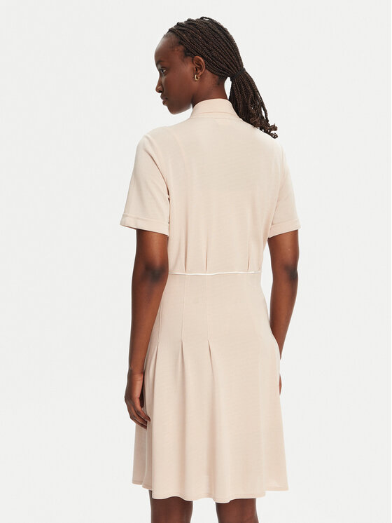 Liu Jo Sport Liu Jo Sport Rochie tip cămașă TA5207 J4883 Bej Regular Fit