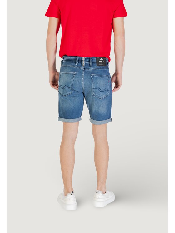 REPLAY REPLAY Kąpielówki MA981Y.000.261 C39 Niebieski Bermuda Fit