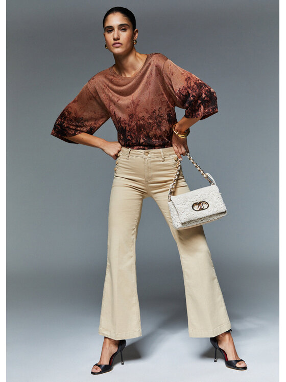 Liu Jo Liu Jo Pantaloni di tessuto WA6403T367A41208 Beige Regular Fit