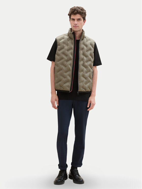 Tom Tailor Tom Tailor Weste 1041313 Grün Regular Fit