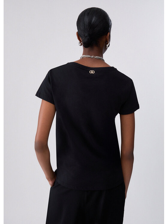 Liu Jo Liu Jo T-shirt TF6252JS923L9265 Nero Regular Fit