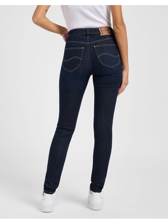 Lee Lee Jeansy SCARLETT HIGH Niebieski Skinny Fit