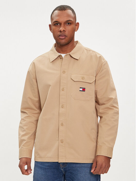 Tommy Jeans Tommy Jeans Košulja Essential DM0DM18331 Bež Regular Fit