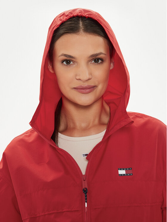 Tommy Jeans Tommy Jeans Větrovka Chicago DW0DW19302 Červená Regular Fit