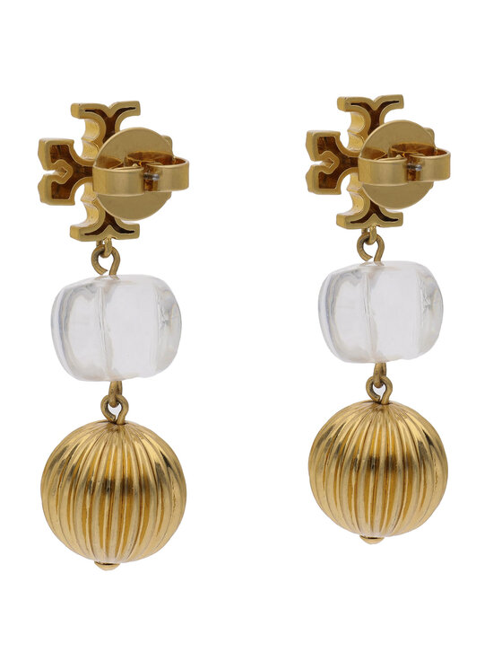 Tory Burch Ohrringe Roxanne Snall Double-Drop Earring 85640 Golden •  