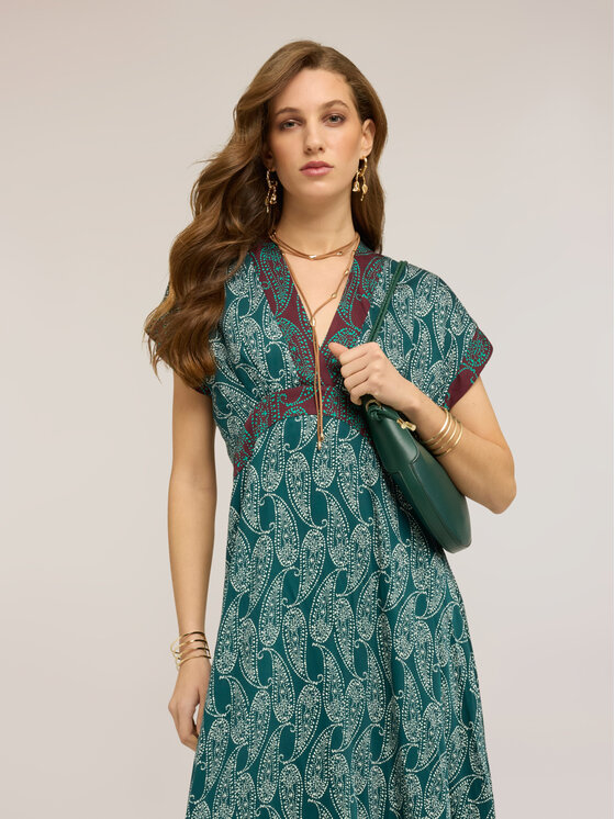 Motivi Motivi Abito da sera 7092Q003525N0S5 Verde Flared Fit