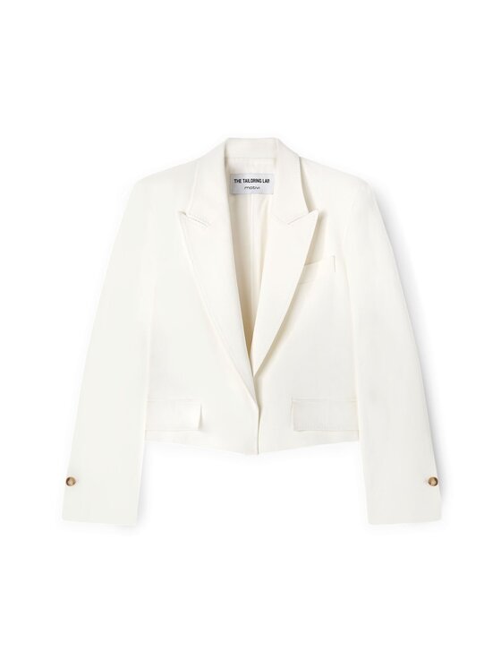 Motivi Motivi Giacca da abito Q708Q000918N011 Bianco Regular Fit
