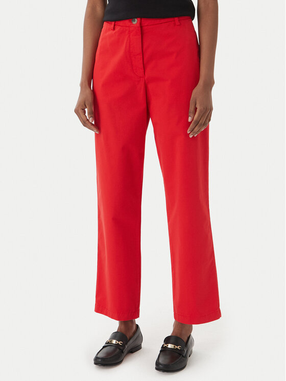 Tommy Hilfiger Tommy Hilfiger Chinos WW0WW49647 Piros Slim Fit