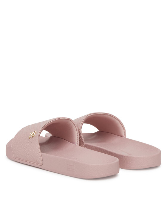 Tommy Hilfiger Tommy Hilfiger Pantoletten Th Monogram Poolside FW0FW08525 Rosa