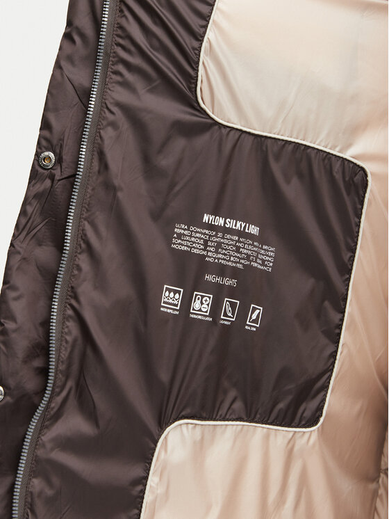 Hetregó Hetregó Kurtka puchowa Winthrop 8R607KM 26WD02 Brązowy ciemny Slim Fit