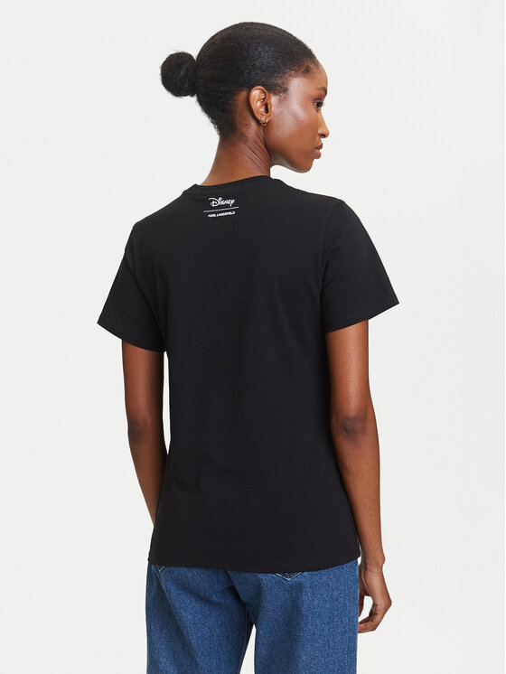 KARL LAGERFELD KARL LAGERFELD Tričko A3W17090 Čierna Regular Fit