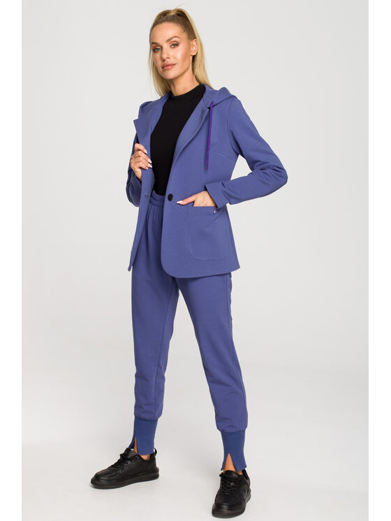 Made of Emotion Made of Emotion Sako M691 Modrá Casual Fit