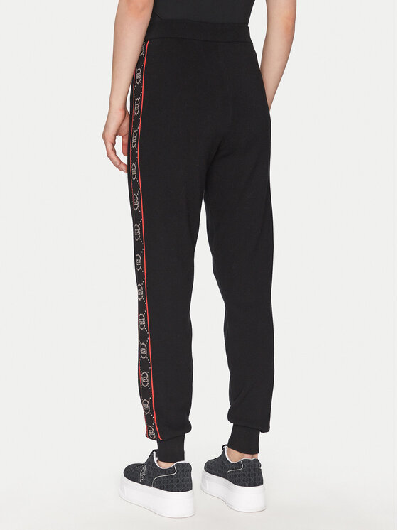 Liu Jo Sport Liu Jo Sport Jogginghose TF4226 MS63L Schwarz Regular Fit