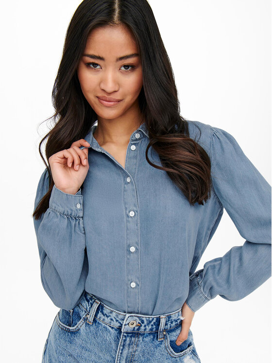 ONLY ONLY Koszula 15218685 Niebieski Regular Fit