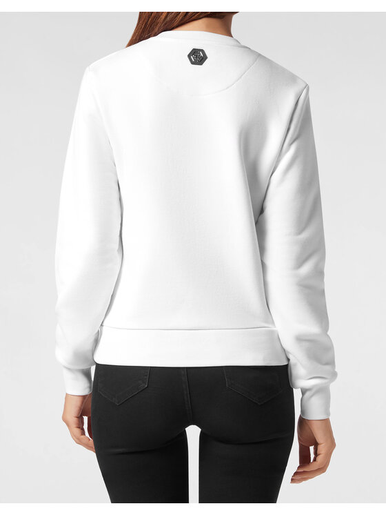 PHILIPP PLEIN PHILIPP PLEIN Bluza 5111 Biały Regular Fit