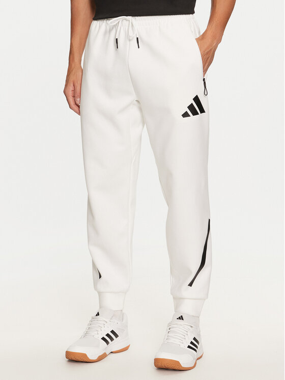adidas Teplákové nohavice Z.N.E. JF2449 Biela Regular Fit