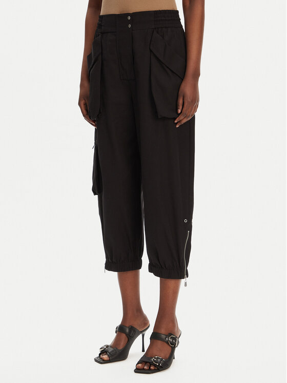 PINKO PINKO Pantaloni din material Vedrai 104704 A2ER Negru Regular Fit