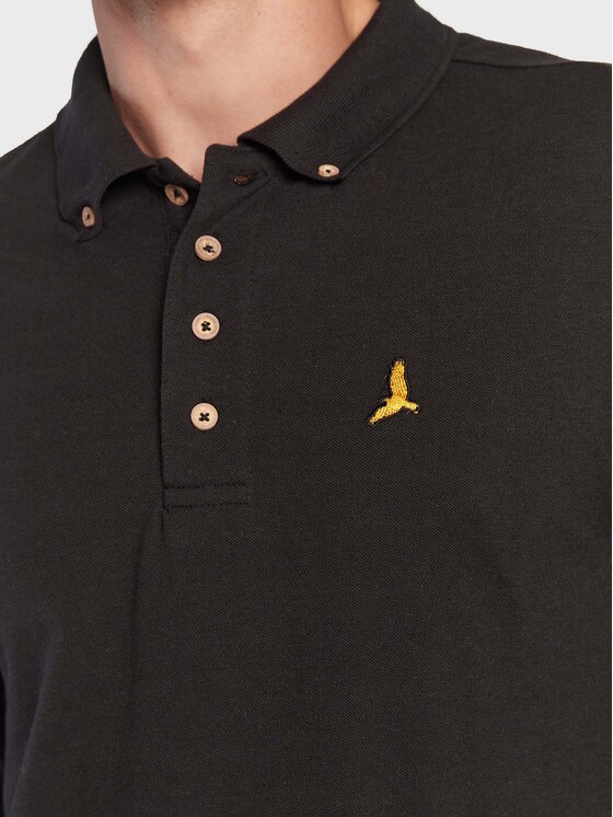 Brave Soul Brave Soul Polo MLT-412WASHINGTN Crna Slim Fit