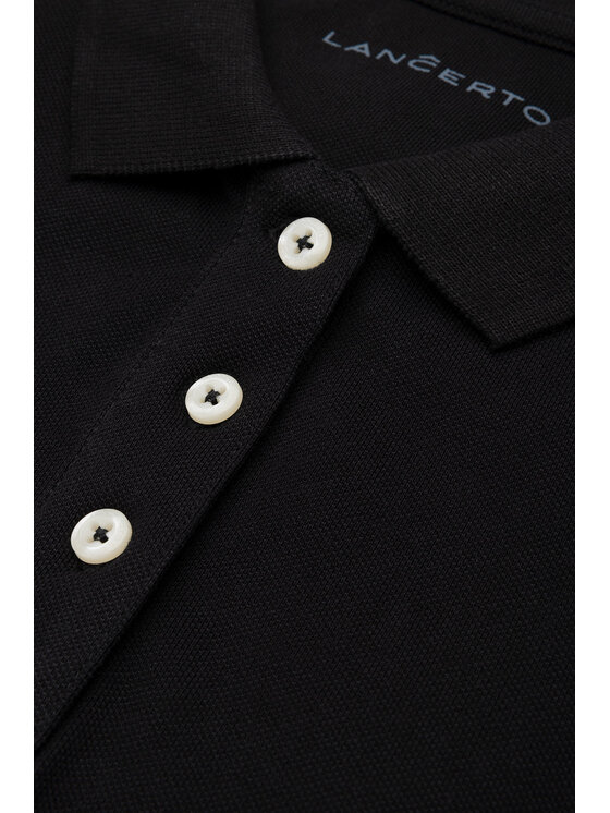Lancerto Lancerto Polo Paris PO073123000028 Czarny Regular Fit