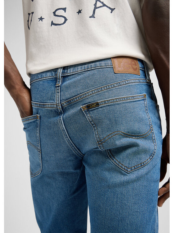 Lee Lee Jeansy DAREN ZIP FLY Niebieski Regular Fit