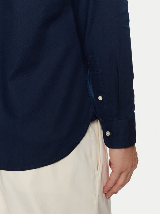 Tommy Hilfiger Tommy Hilfiger Marškiniai Flex Dobby MW0MW37578 Tamsiai mėlyna Slim Fit