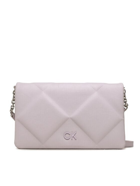 Geantă Calvin Klein Re-Lock Qult Shoulder Bag K60K611021 Violet