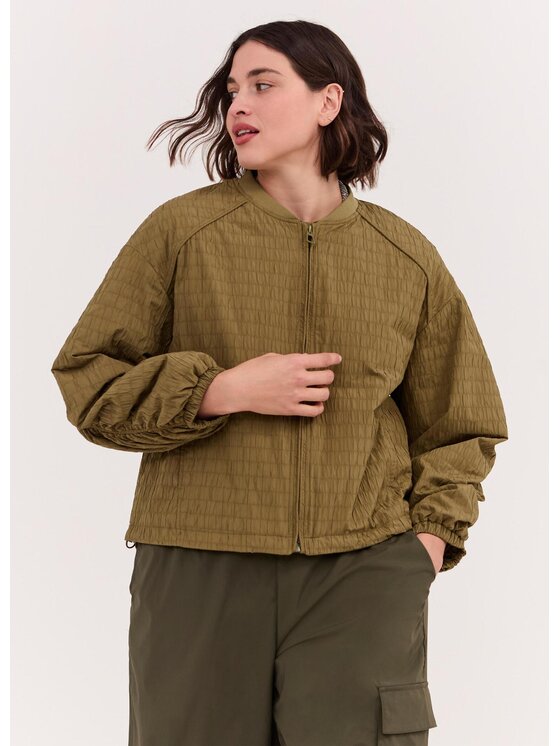 Fiorella Rubino Fiorella Rubino Płaszcz zimowy R006T001329N015 Zielony Boxy Fit