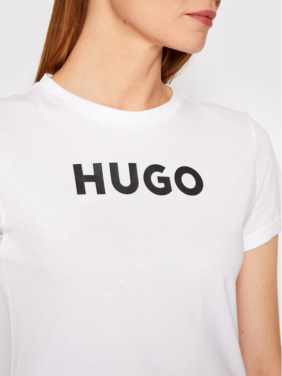 HUGO Hugo T-Shirt 50473813 Biały Slim Fit