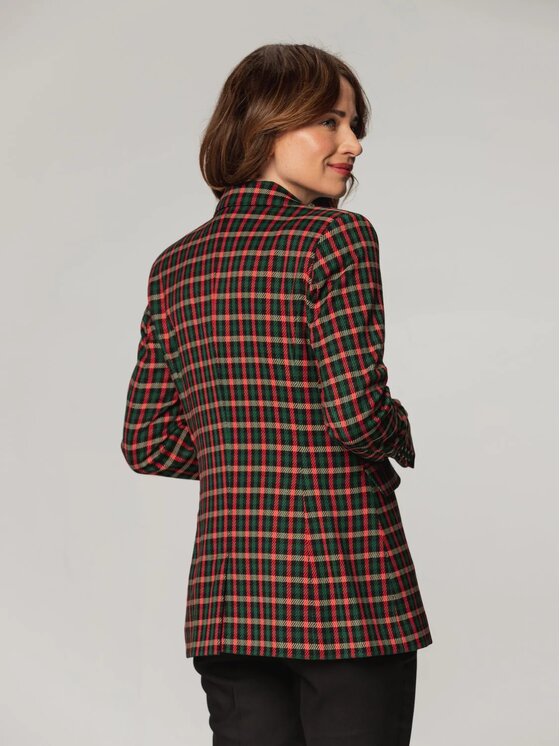 Willsoor Willsoor Marynarka 67410 Czerwony Regular Fit