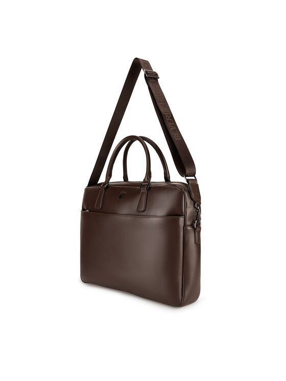 Beverly Hills Polo Club Beverly Hills Polo Club Torba na laptopa CWBEO-BHPC-L-016-07. Brązowy ciemny